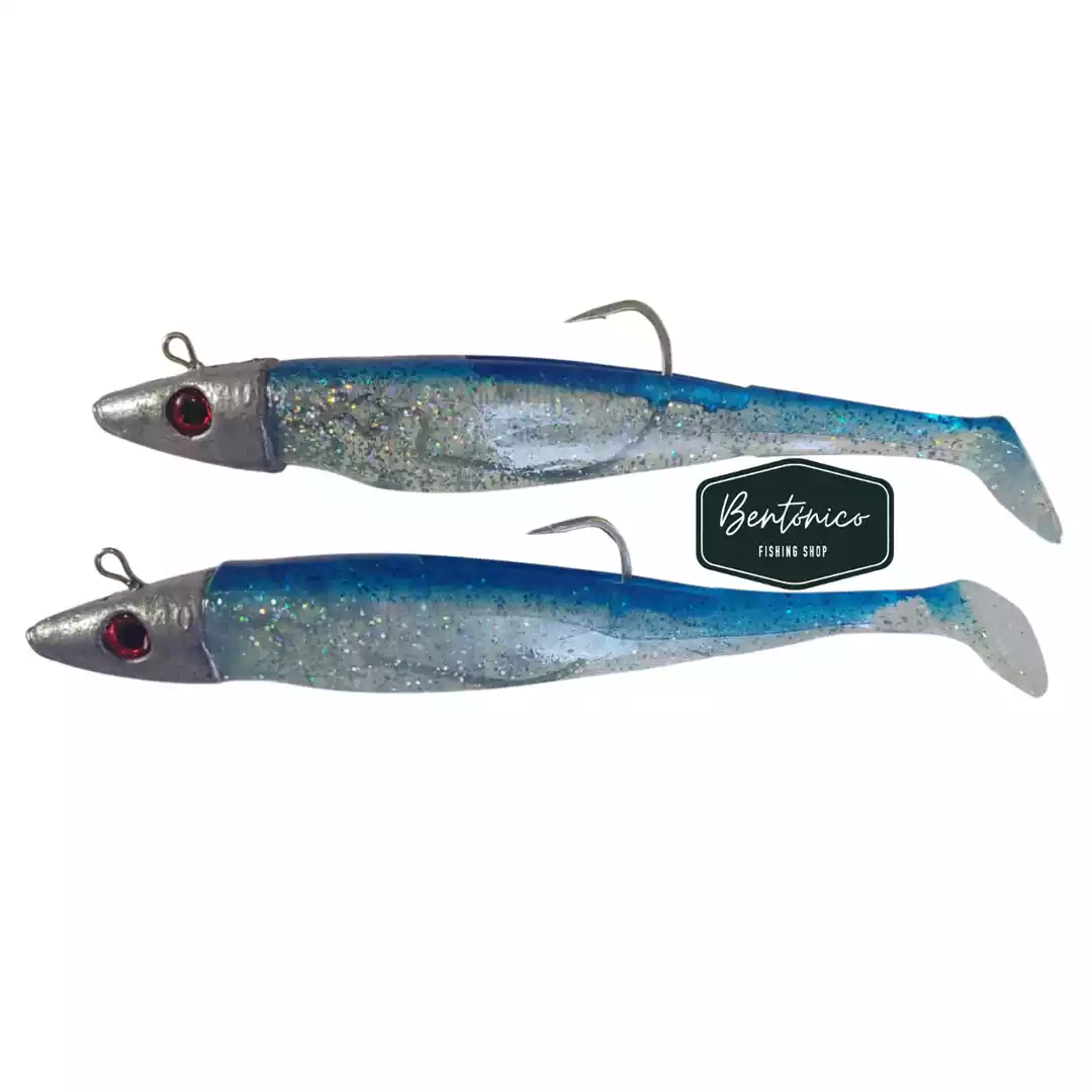 Señuelo Delalande swat shad (soft bait) 30 gr gris/azul