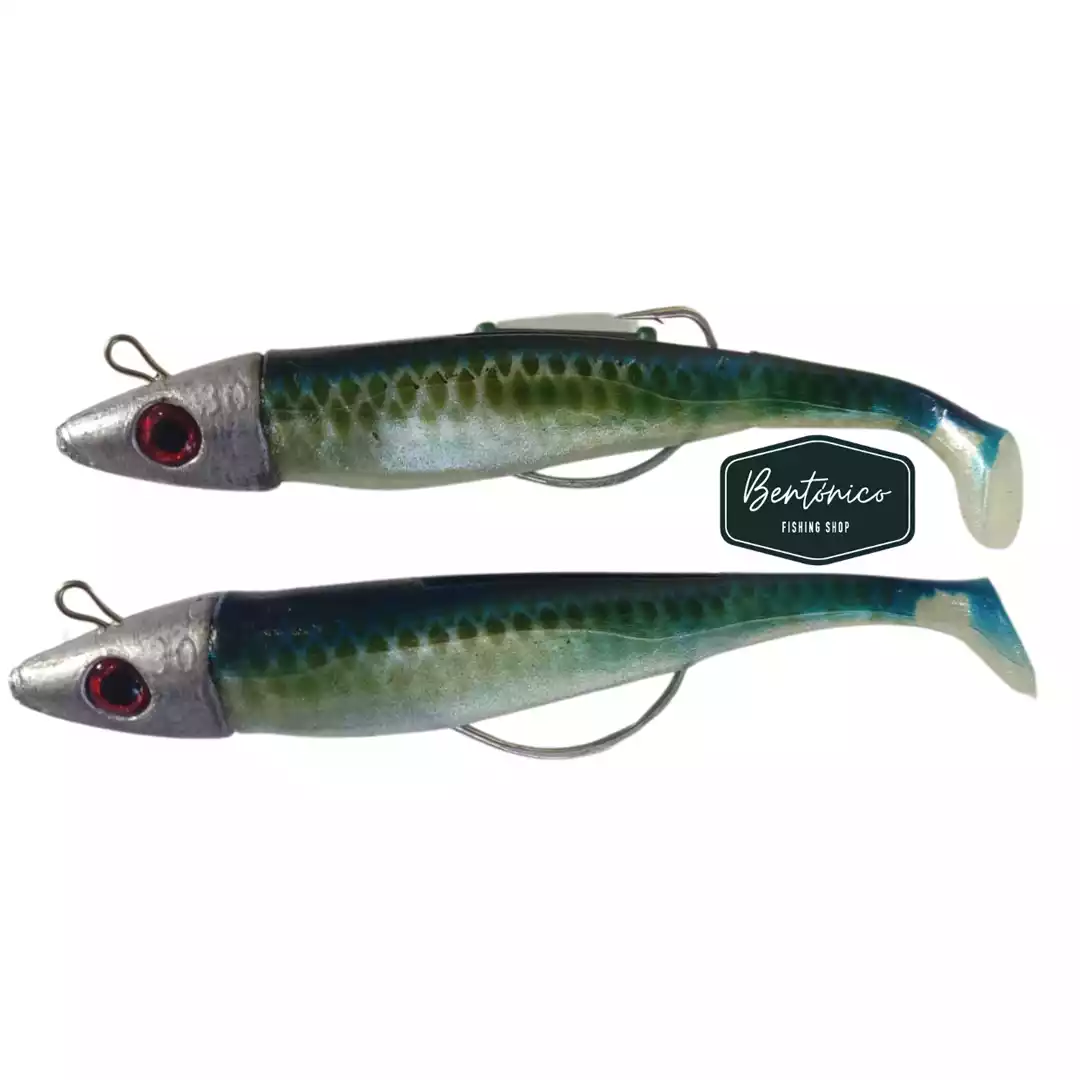 Señuelo Delalande swat shad (soft bait) 30 gr gris/negro
