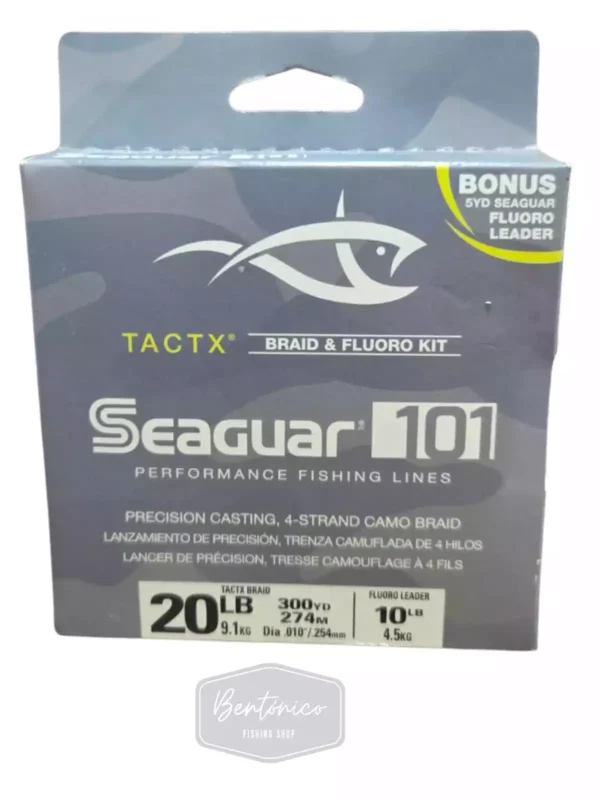 Multifilamento Seaguar TactX 4X – Camo Braid 20LB - Imagen 2