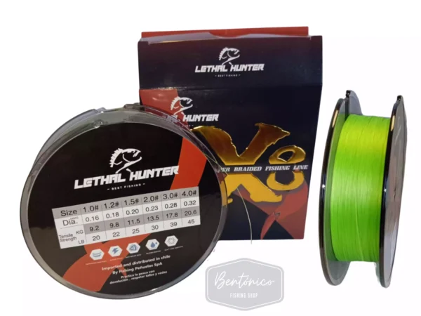 Multifilamento lethal hunter X8 Verde 0.23mm - Imagen 2