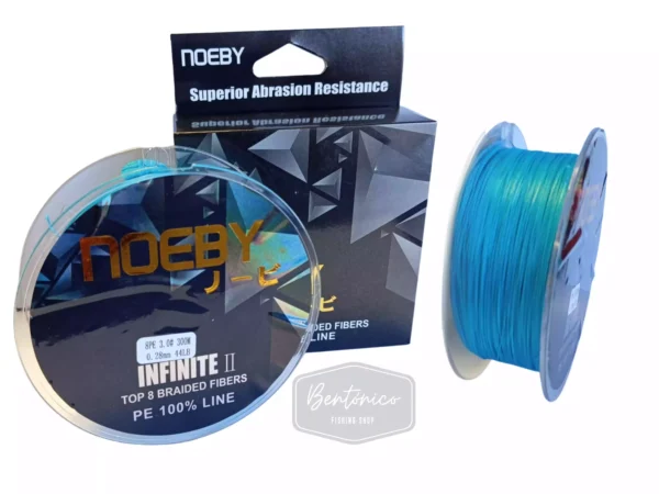 Multifilamento Noeby Infinite 2 – 3.0# 0.28 mm Celeste - Imagen 3