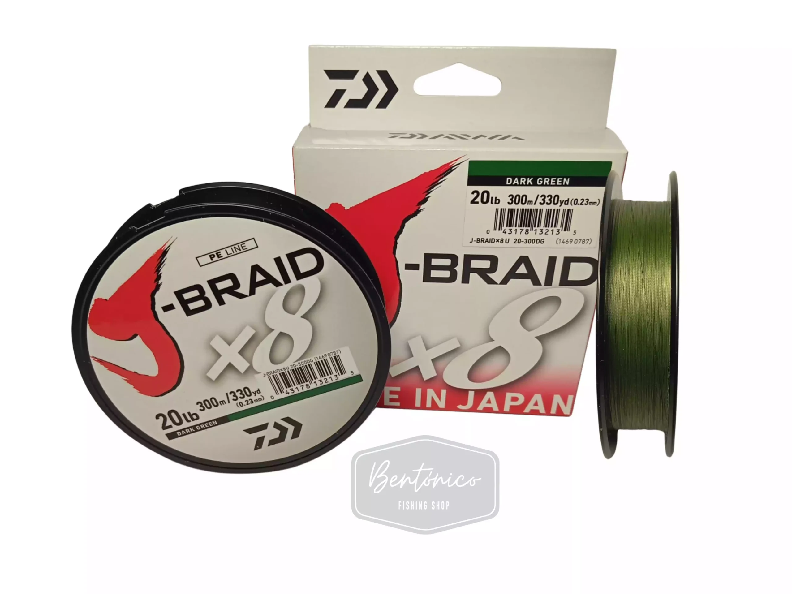 Multifilamento Daiwa J-Braid X8 – Dark Green 0.23 mm - Imagen 2