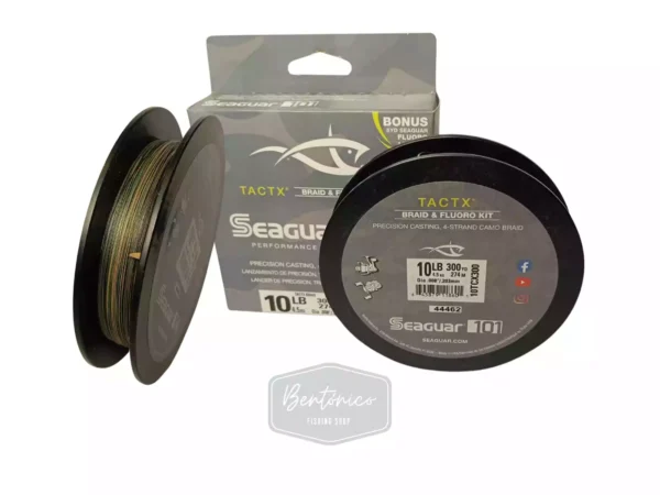Multifilamento Seaguar TactX 4X – Camo Braid 10LB - Imagen 2