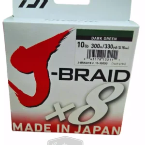 Multifilamento Daiwa J-Braid X8 – Dark Green 0.15mm